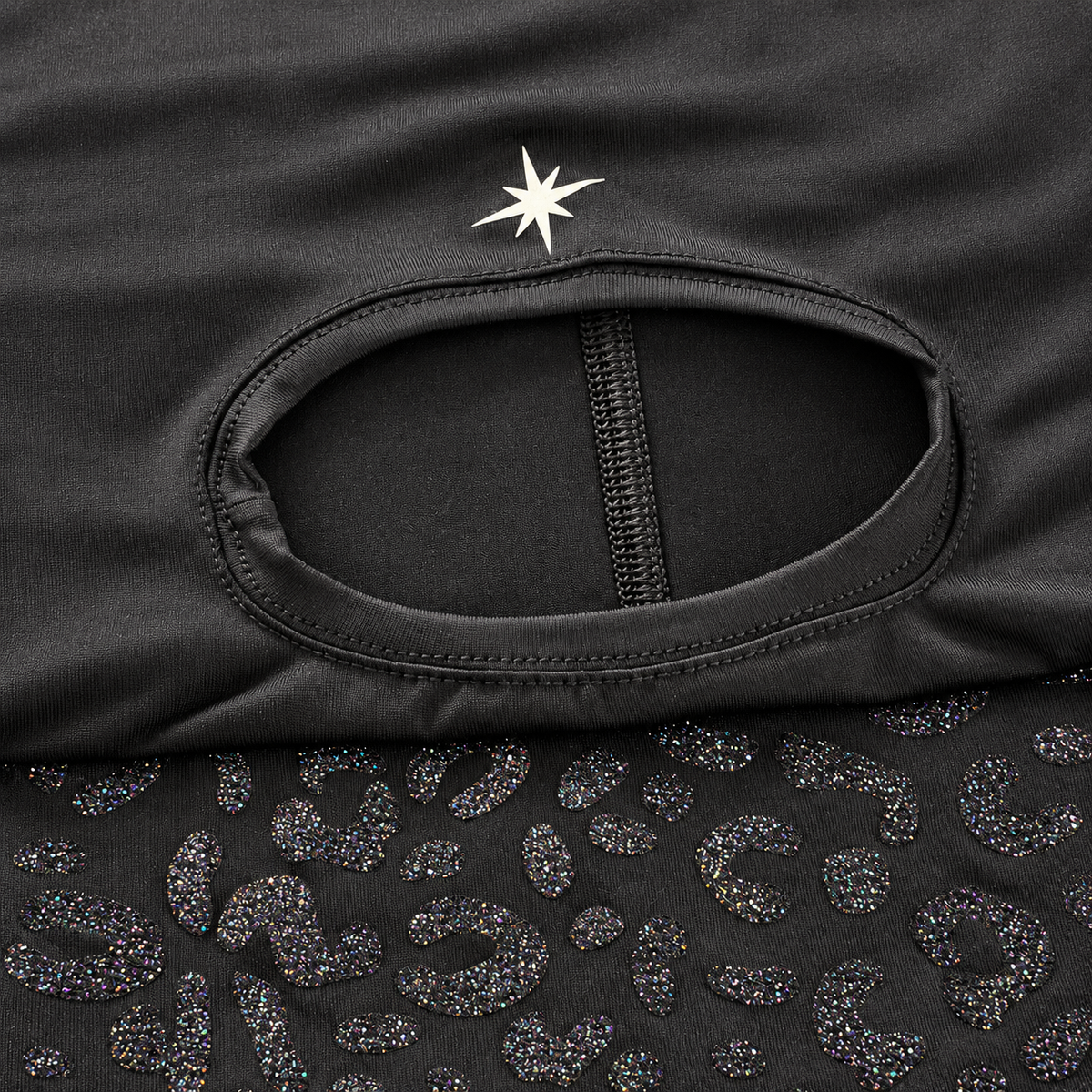 Brisa Ride balaclava eye opening with glitter star detail