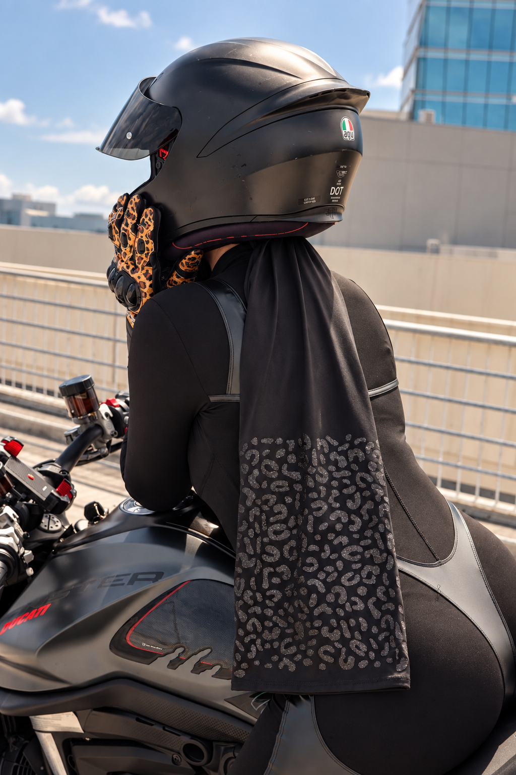 Brisa Ride motorcycle balaclava for long hair